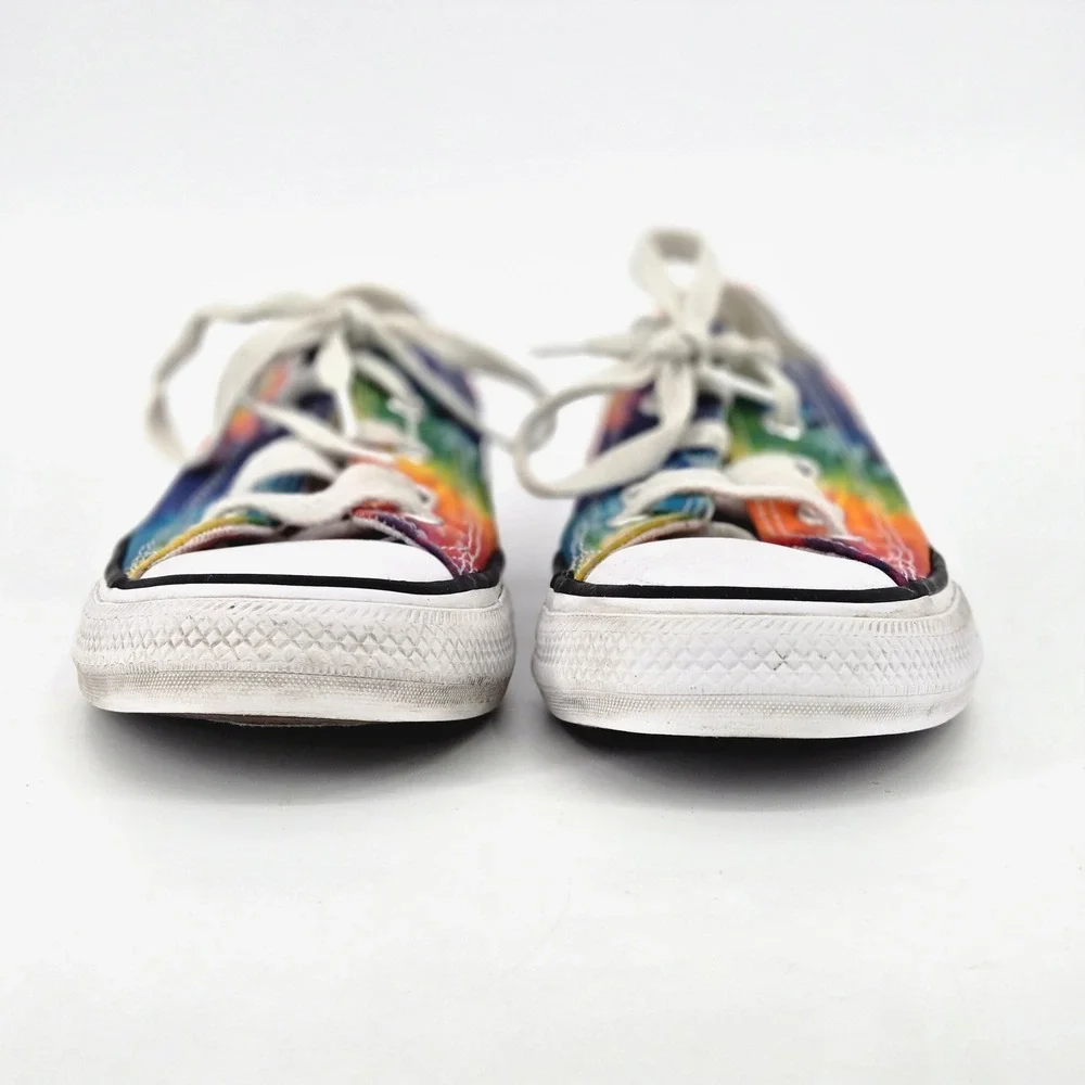 Converse Chuck Taylor All Star Low Tie Dye Rainbow Sneakers Shoes Youth Size 13